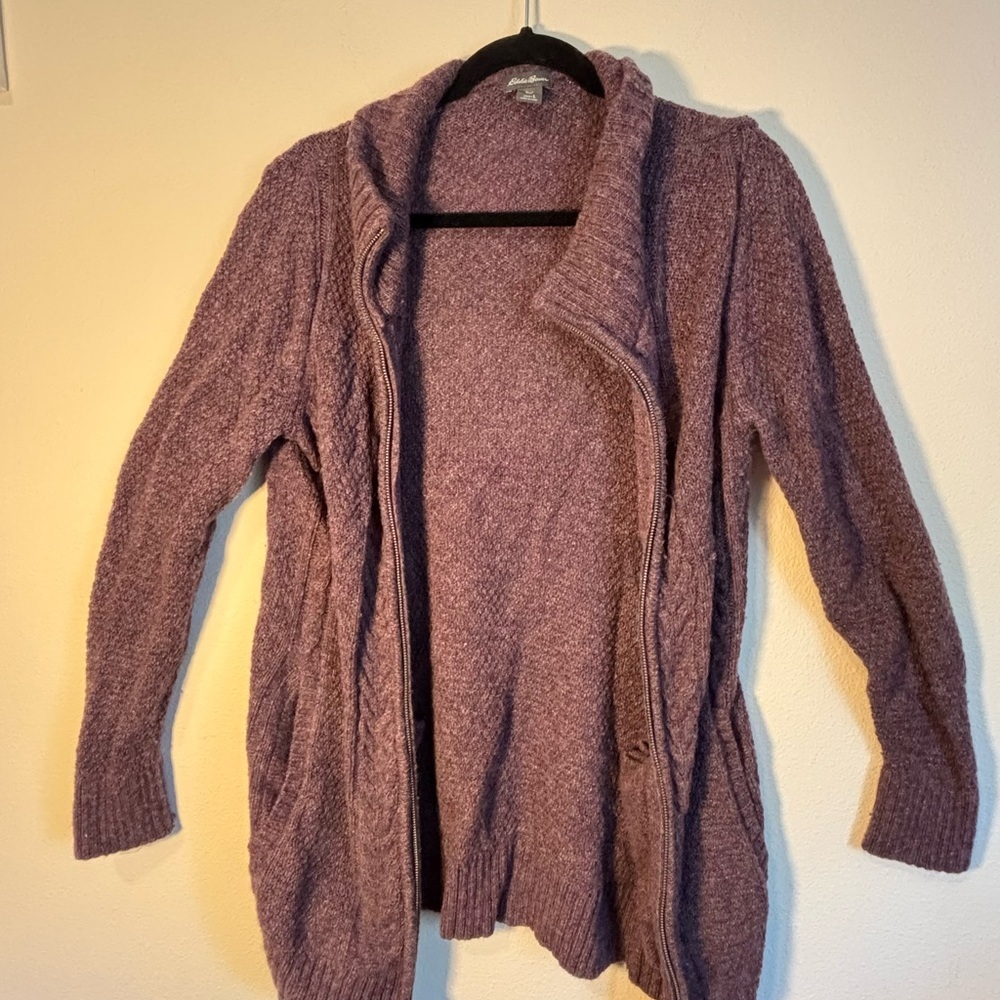 Eddie Bauer Women's Lavender Cardigan